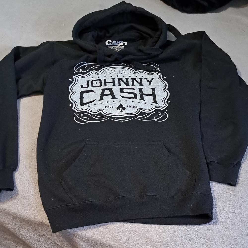 Johnny Cash Black Hoodie Sweater
